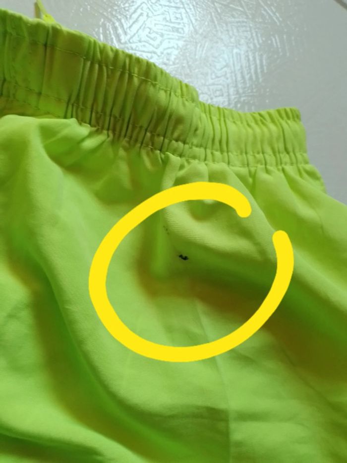 Short de bain femme jaune fluo - photo numéro 14