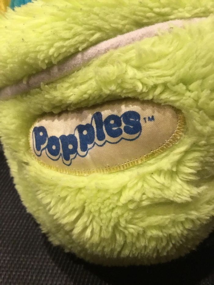 Peluche Popples sportif balle de tennis Mattel sport 1987 vintage - photo numéro 2
