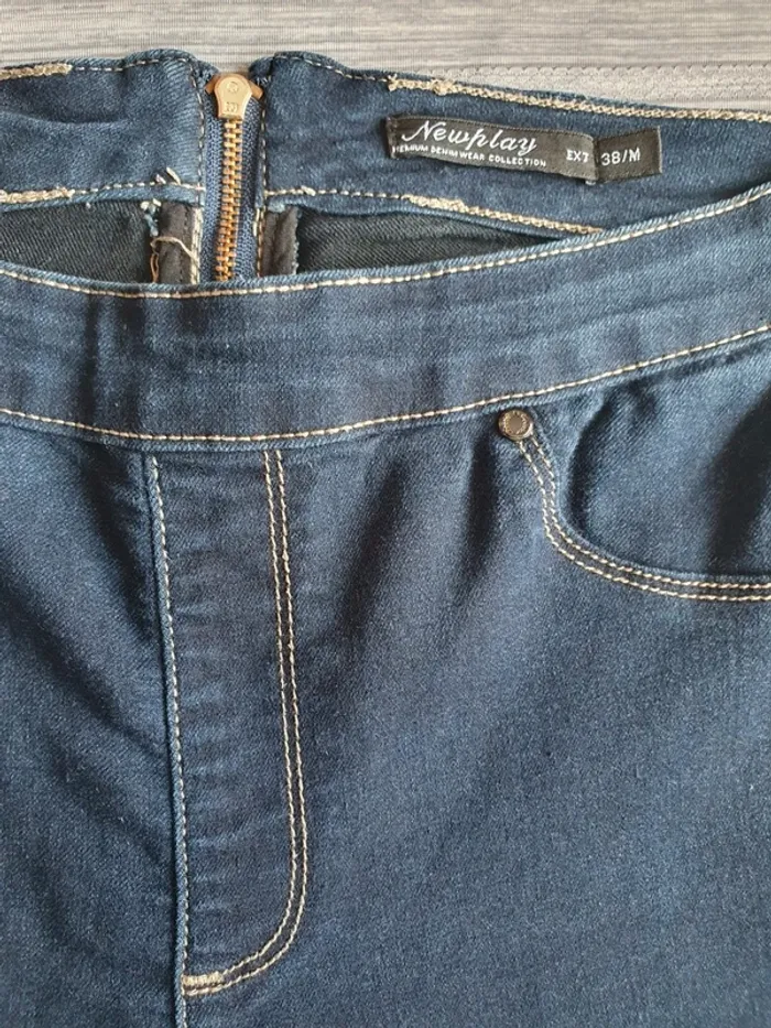 Pantalon bleu jean - photo numéro 3