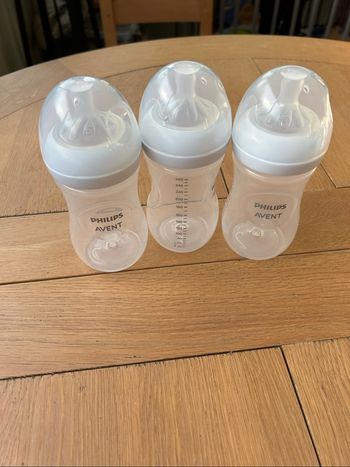 Lot 3 Biberons  260ML Avent Natural