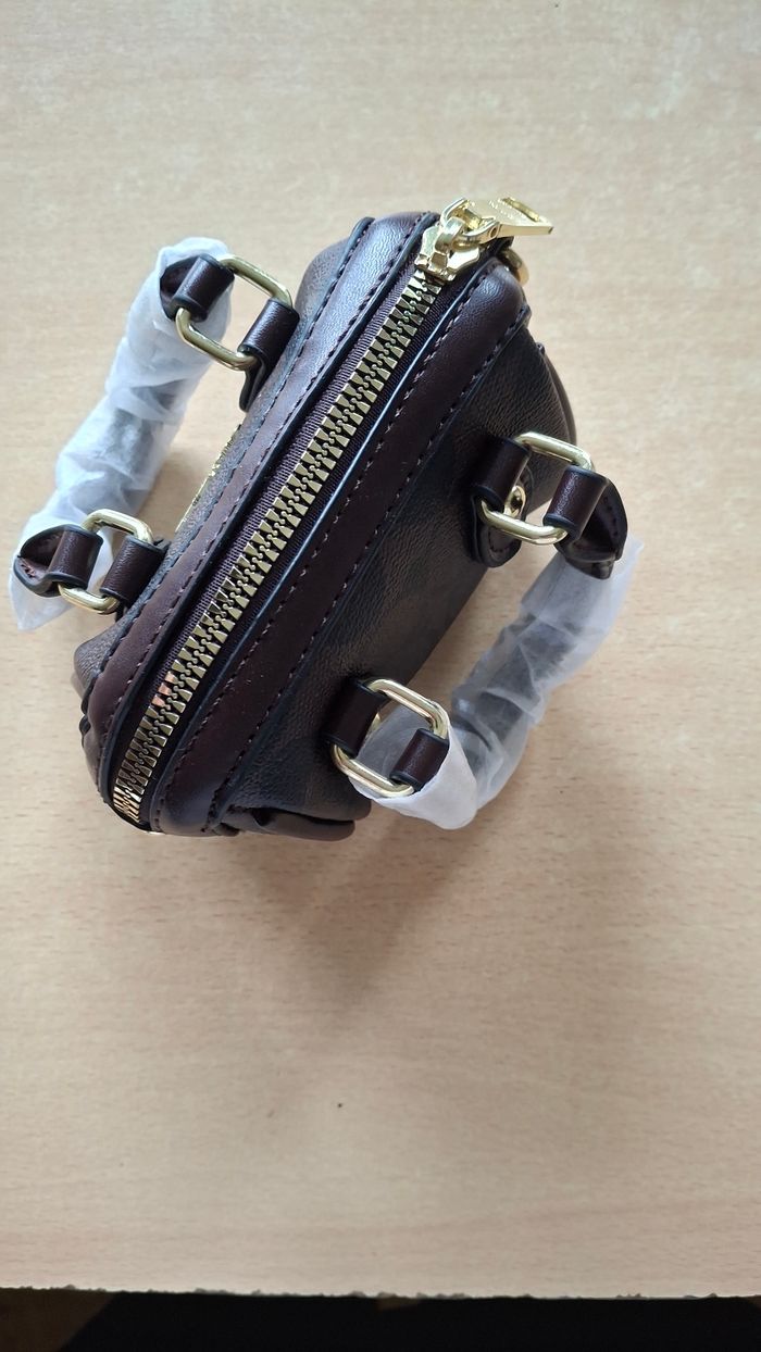 Mini sac à main Coach marron - photo numéro 4