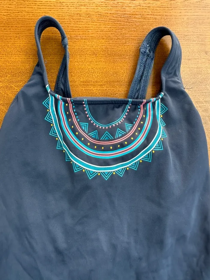 Maillot de bain Nabaiji décathlon 12 ans bleu marine - photo numéro 4