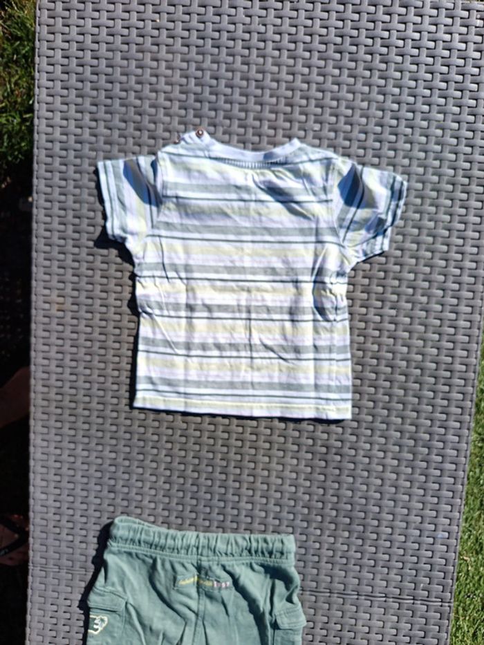 Ensemble 24 mois 2 ans bebe garçon short tee shirt haut lulu castagnette - photo numéro 9