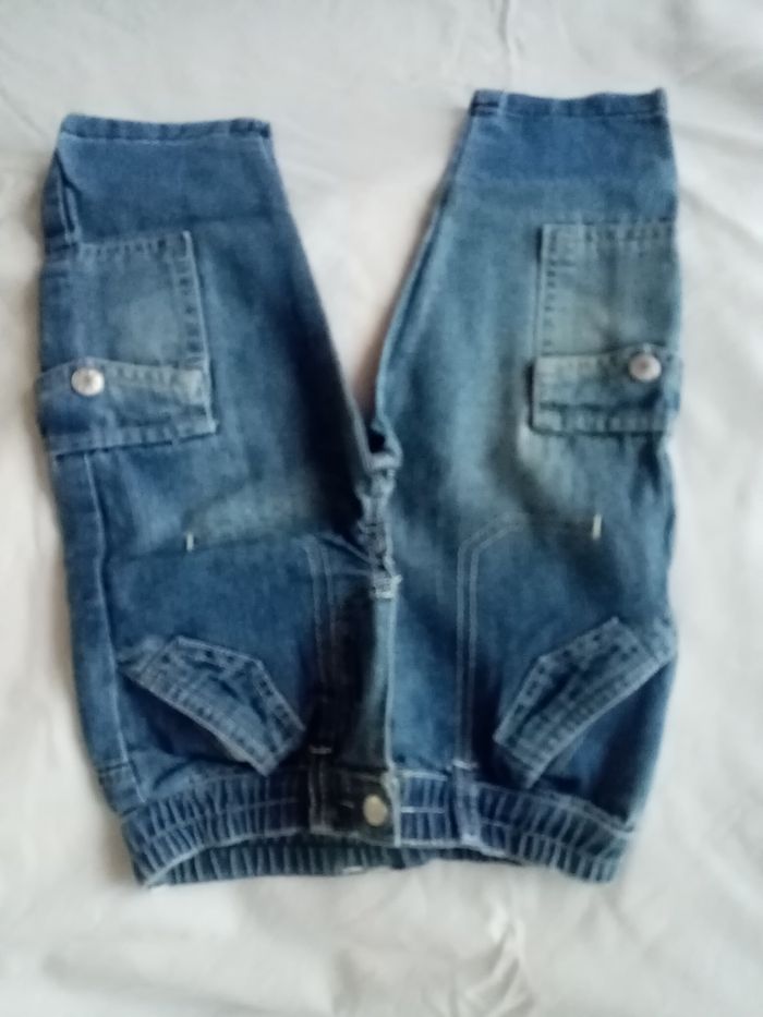Ensemble jeans slim et t-shirt manches longues 12 mois - photo numéro 3