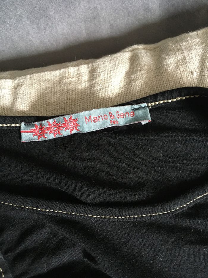 Sweat noir bi matière taille 38 - photo numéro 5