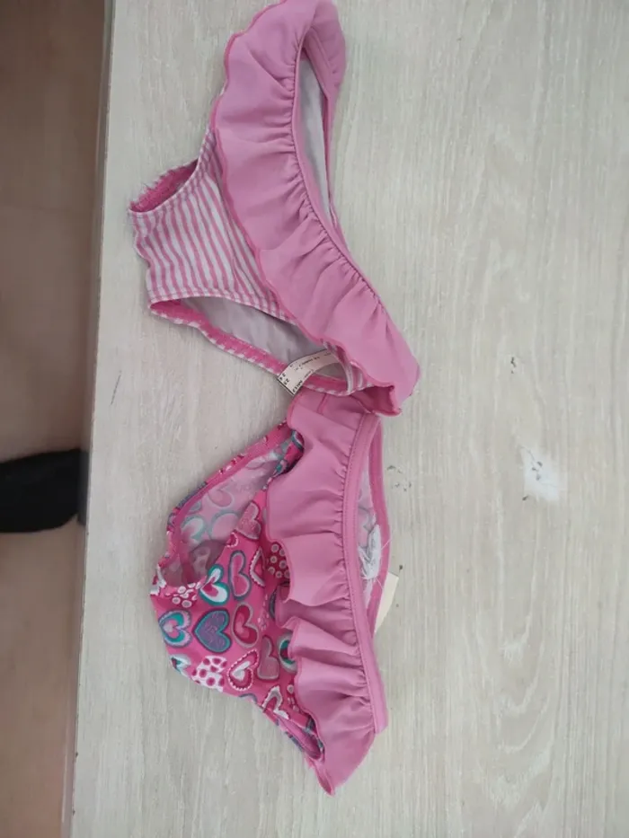 Maillot de bain rose 18/24 mois