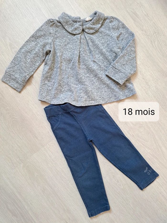 Pull+jean 18 mois