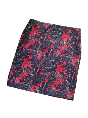 Jupe imprimé rouge et noire taille unique