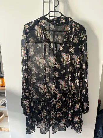 Robe Zara fleurie transparente