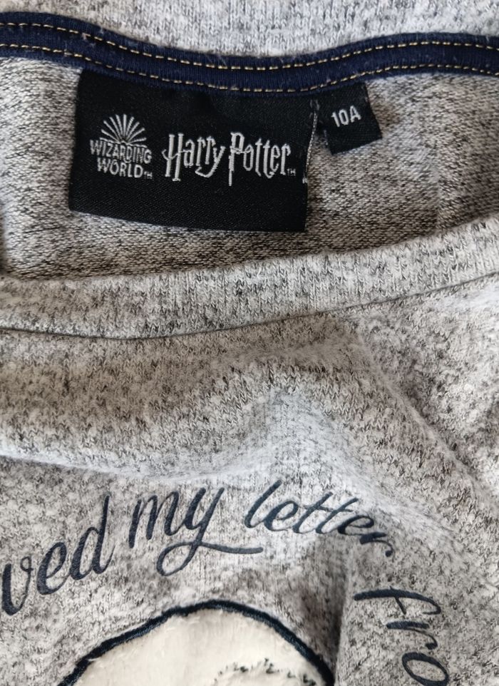 Haut Harry Potter gris chiné - Hedwige - 10 ans - photo numéro 3