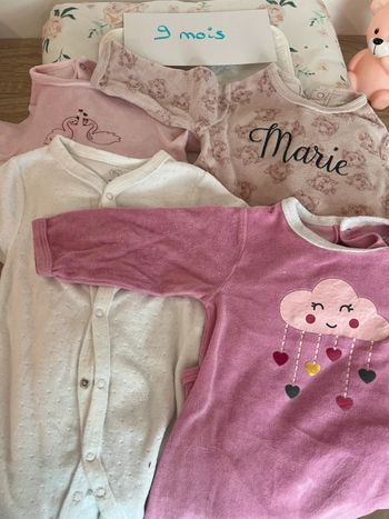 Lot de 4 pyjamas chaud 9 mois