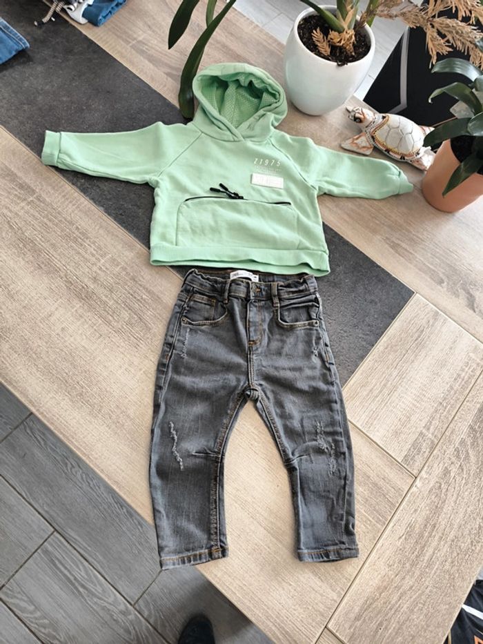 Ensemble 2 pièces garçon 18 mois 86cm Zara - photo numéro 2