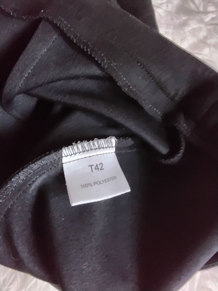 Jupe effet portefeuille noire - photo numéro 5