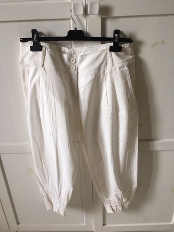 Pantacourt blanc