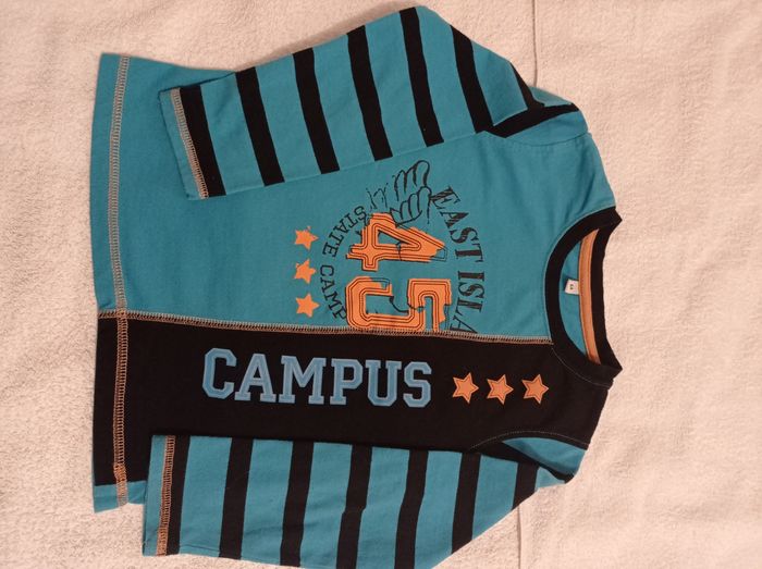 Pull très décoratif marque campus taille 6 ans pull manches longues voir photos - photo numéro 8