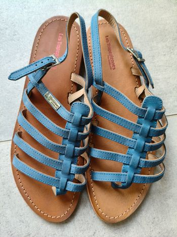 Sandales femme Les Tropeziennes brun bleu 41 neuves