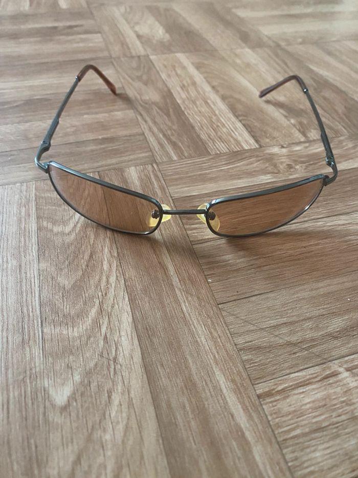 Lunette de soleil verre marron claire vintage SIX - photo numéro 2