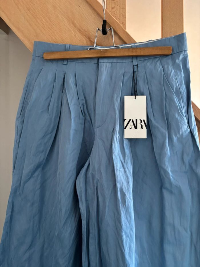 Pantalon effet froissé Zara L neuf avec étiquette - photo numéro 2