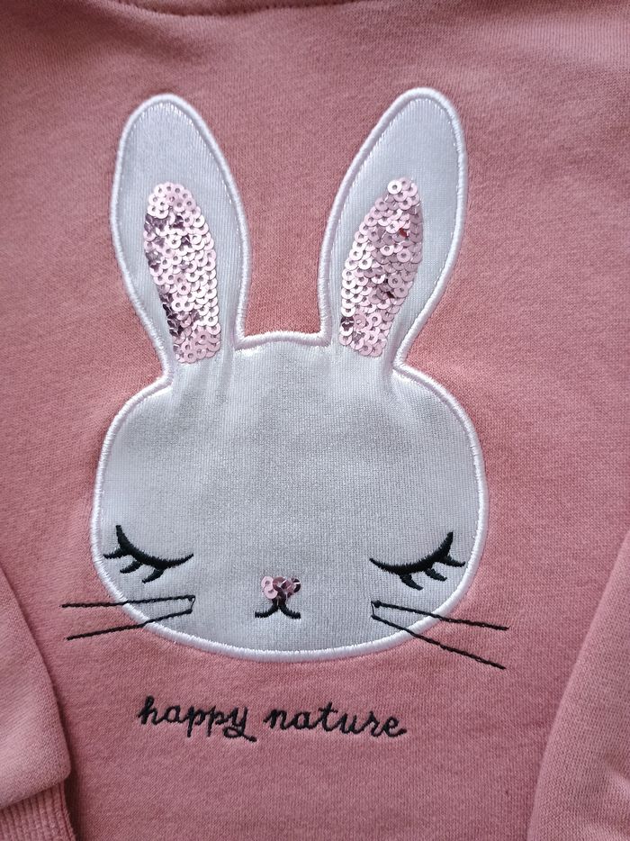 Sweat capuche mi long fille 2/4 ans (h&m) - photo numéro 2