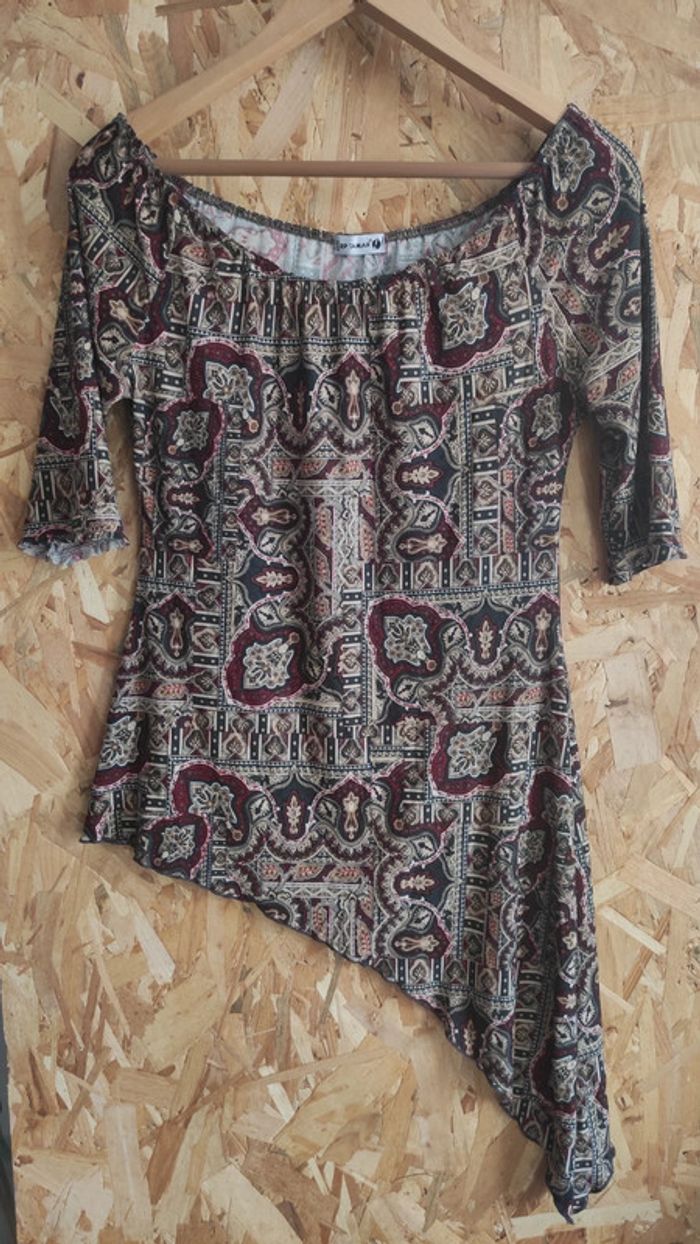 Haut asymétrique manche 3/4