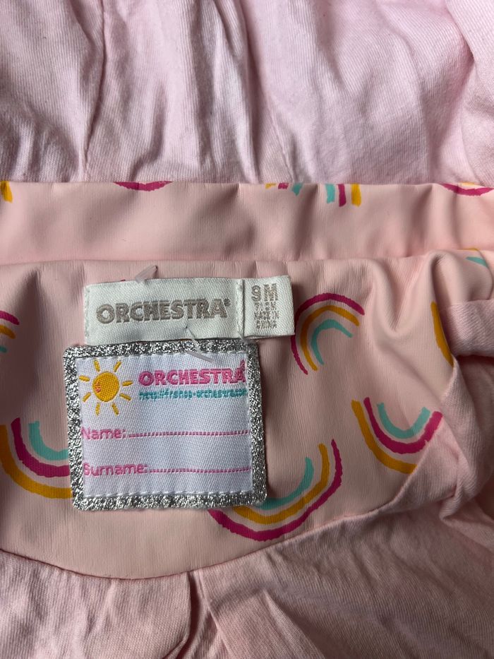 Manteau imperméable rose à arcs-en-ciel Orchestra – Taille 9 mois - photo numéro 6