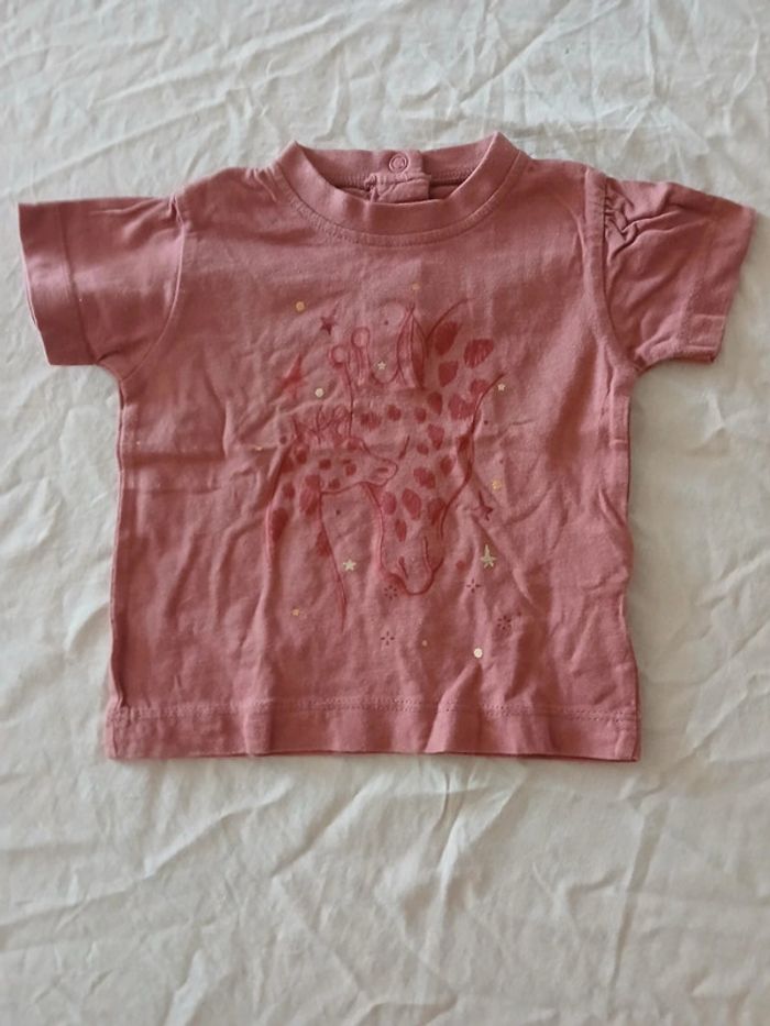 Tee-shirt manches courtes 6 mois - photo numéro 2
