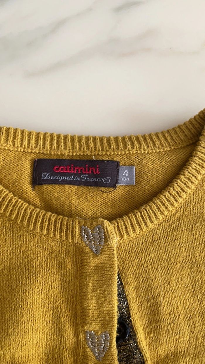 Gilet catimini 4 ans jaune - photo numéro 3