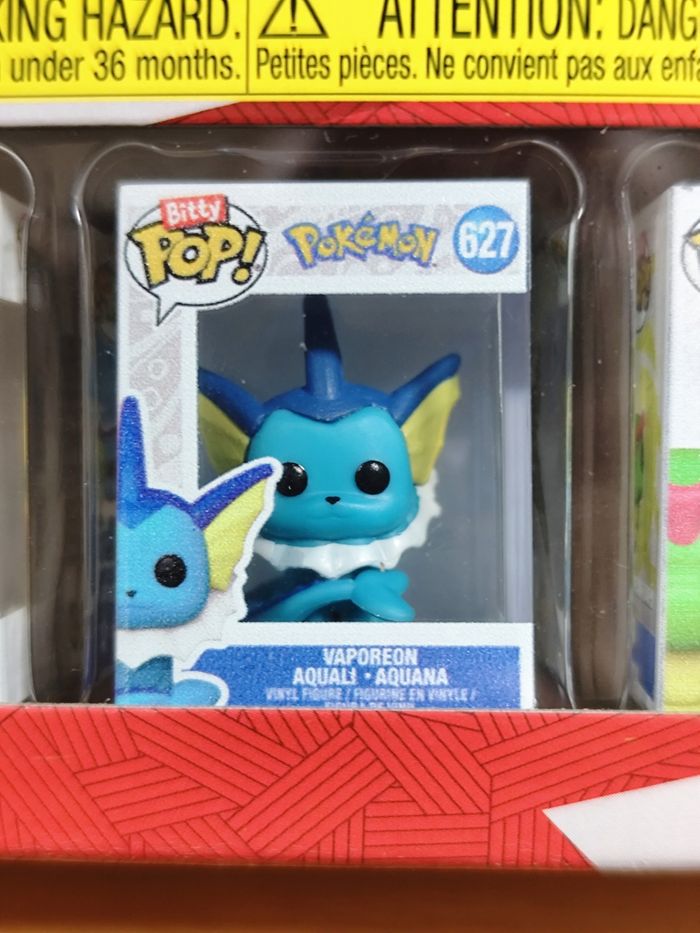 Lot 2 Boîtes x4 Bitty Pop! - Pokémon Classiques - Aquali, Carapuce, Pikachu, Évoli... - photo numéro 4