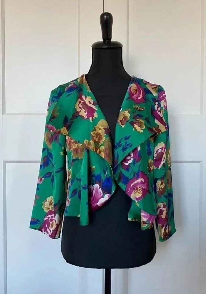 Ensemble cardigan et top à fleurs taille 38 - photo numéro 4