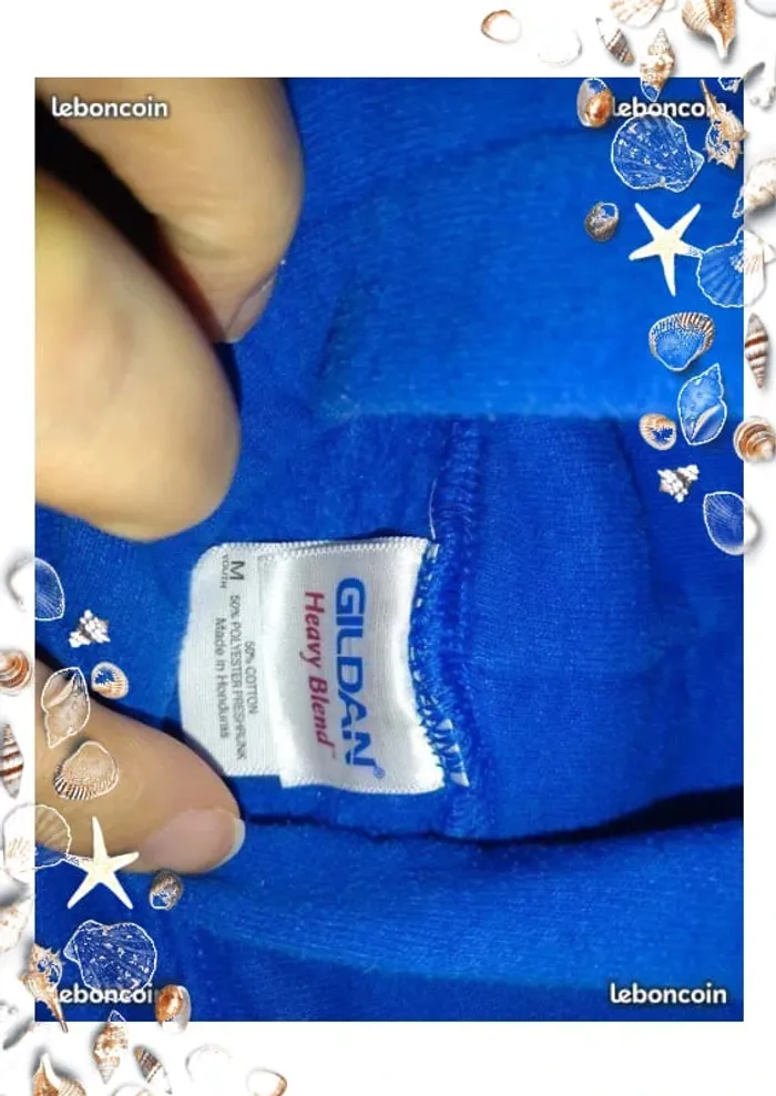 Sweat capuche bleu capuche 8 10 - photo numéro 3