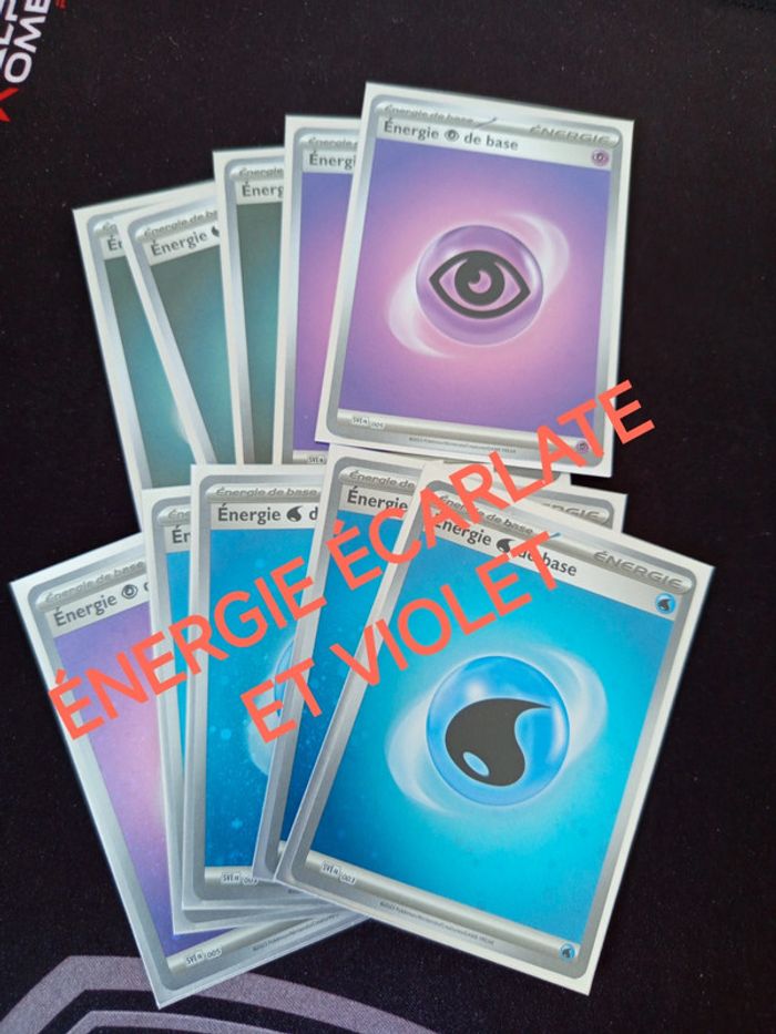 Cartes Pokémon énergies écarlate et violet