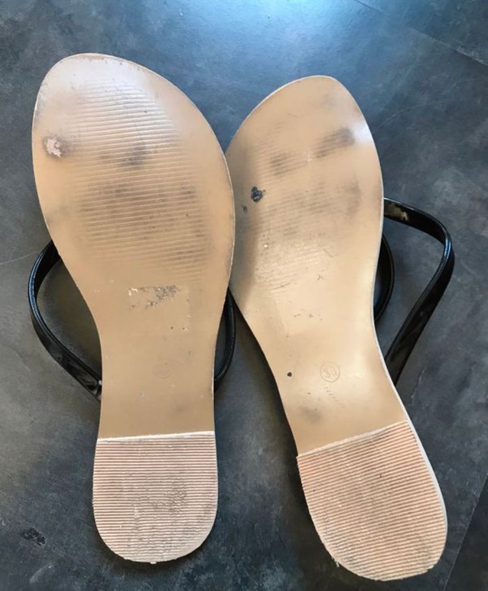 Tongs noir brillant 38 Gémo - photo numéro 2