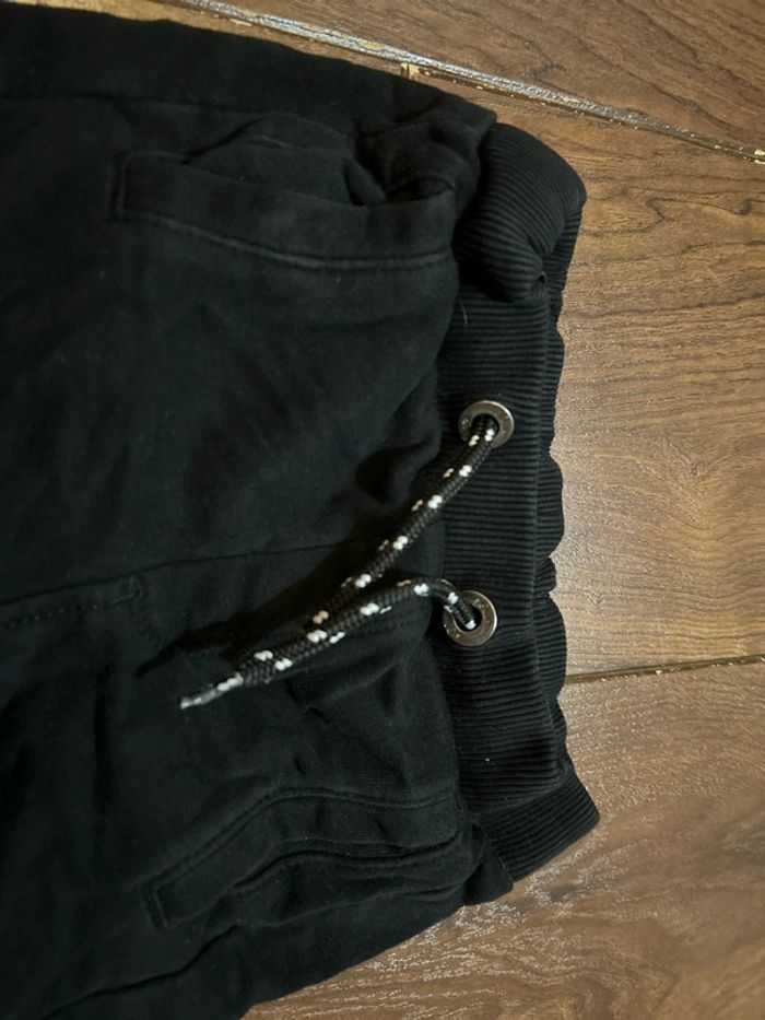 pantalon jogging en coton noir et bleu s.oliver 92 cm - photo numéro 4
