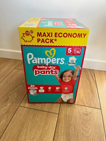 🔹 Pack Pampers Baby-Dry Pants Taille 5 Maxi Economy – 86 couches – Neuf scellé