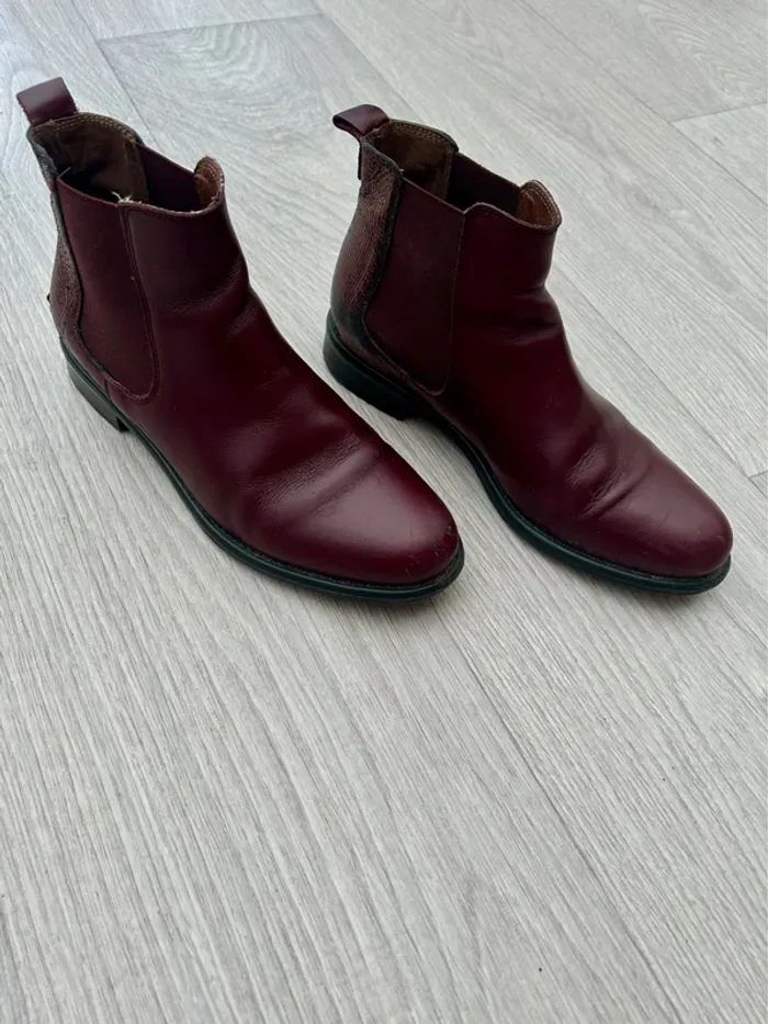 Bottes femme en cuir - Amethyst - pointure 37 - bon état