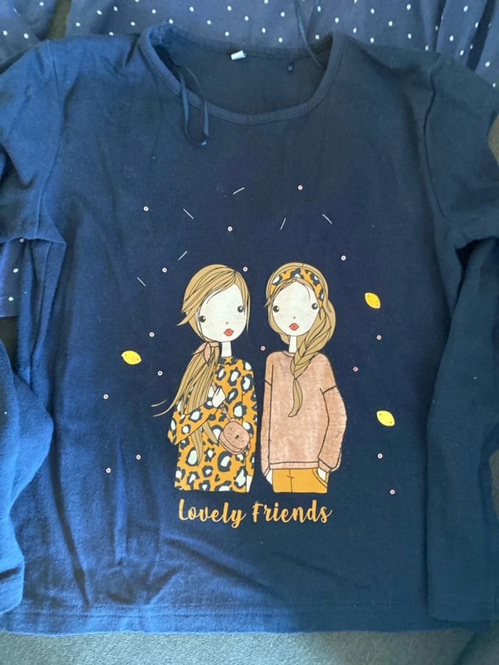 2 tee shirt longues manches 10 ans - photo numéro 2