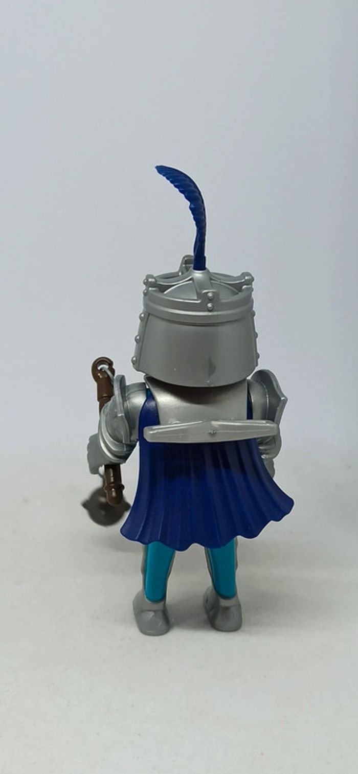 Homme chevalier avec épée et cape bleue playmobil - photo numéro 4