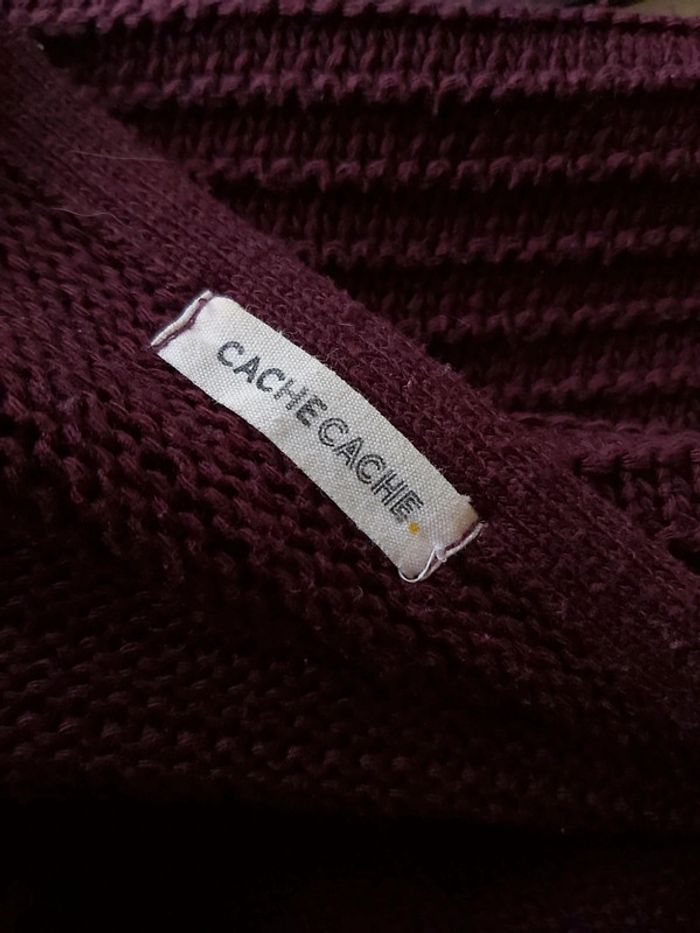 🦋 Veste Aubergine Cache cache L - photo numéro 5