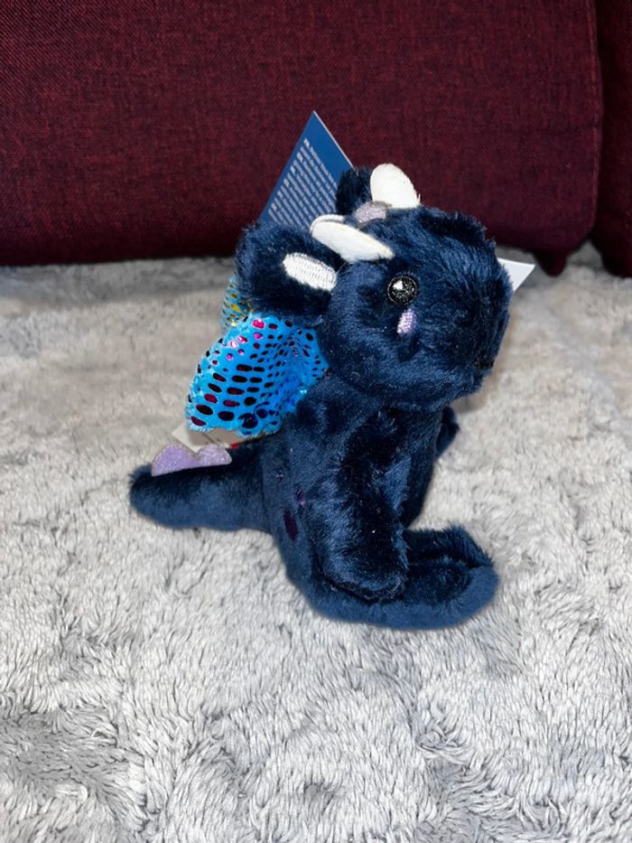 Peluche dragon neuve à paillettes - photo numéro 3
