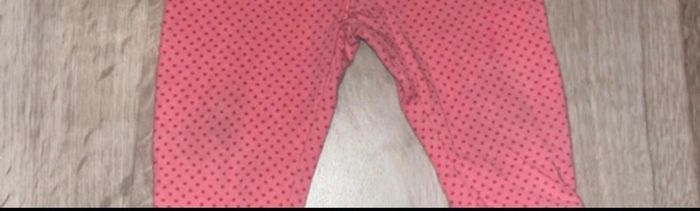 Legging bébé fille rose à pois - photo numéro 2