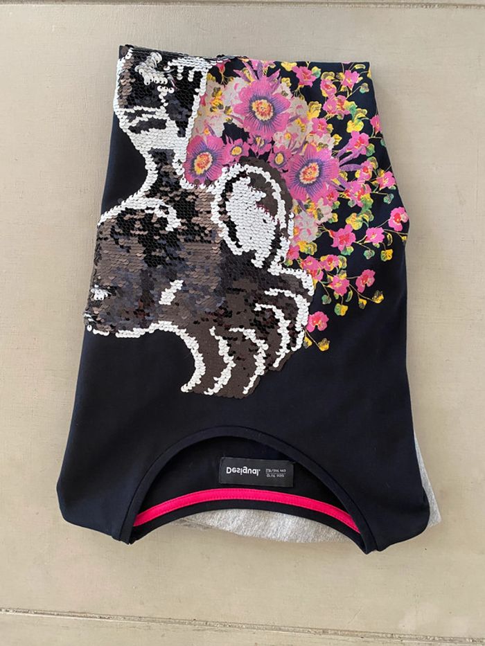Robe Desigual Droopy noire avec sequins taille 11-12 ans - photo numéro 14