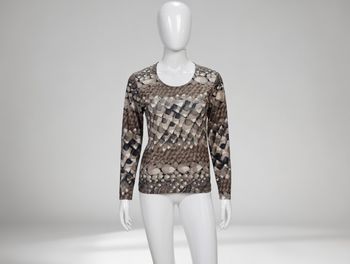 top manches longues imprimé et doré Taille M Max Bergam Neuf