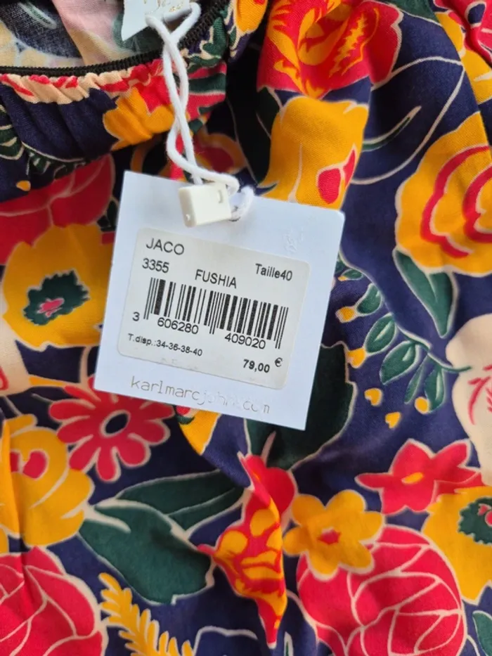 Jupe fleurs Karl Marc John 40 neuve - photo numéro 3