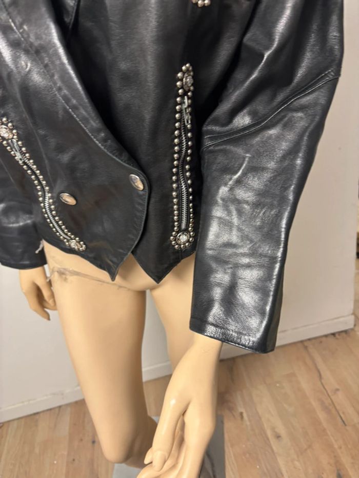Magnifique perfecto les terribles en cuir fait sur mesure - photo numéro 7