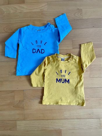 Lot de 2 tee shirts manches longues TAO 9 mois