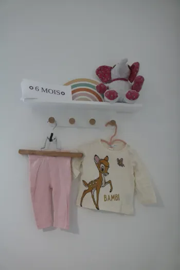Ensemble haut Disney et pantalon Mes petits cailloux 6 mois
