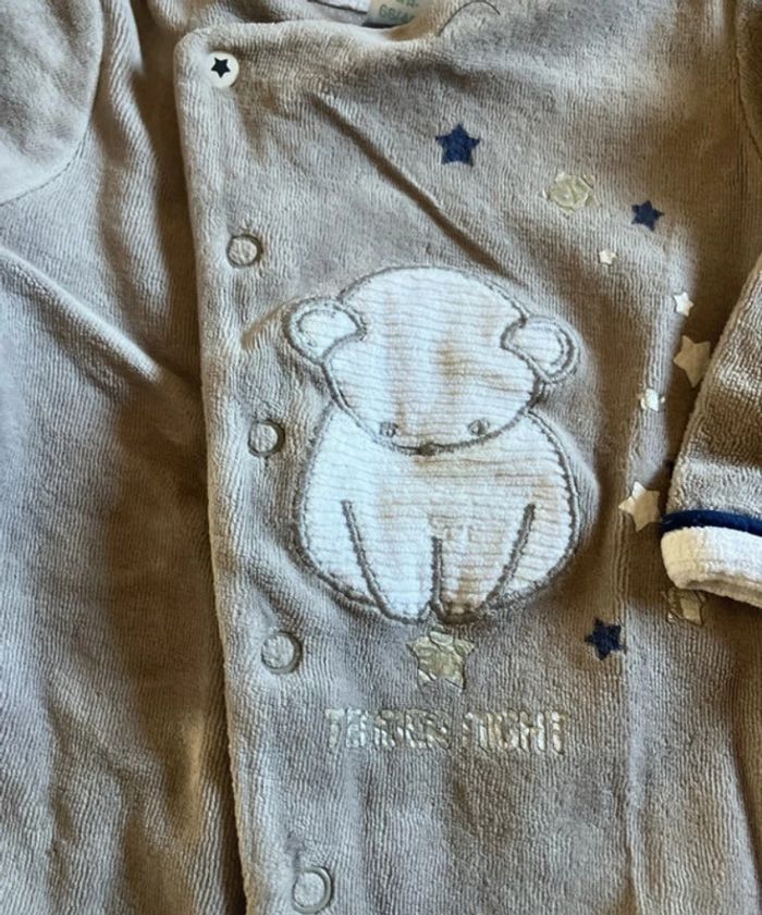 Pyjama velour 6 mois - photo numéro 2
