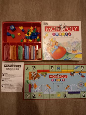 Jeu société enfant jeu Monopoly junior à partir de 5 ans