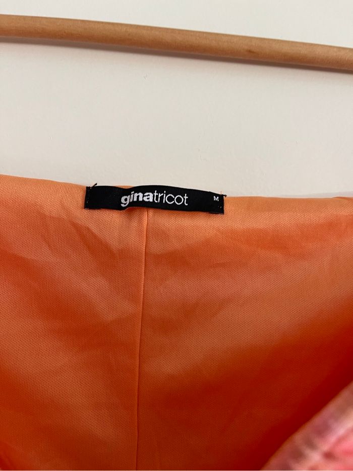 Robe de soirée orange Gina Tricot – Taille M - photo numéro 5
