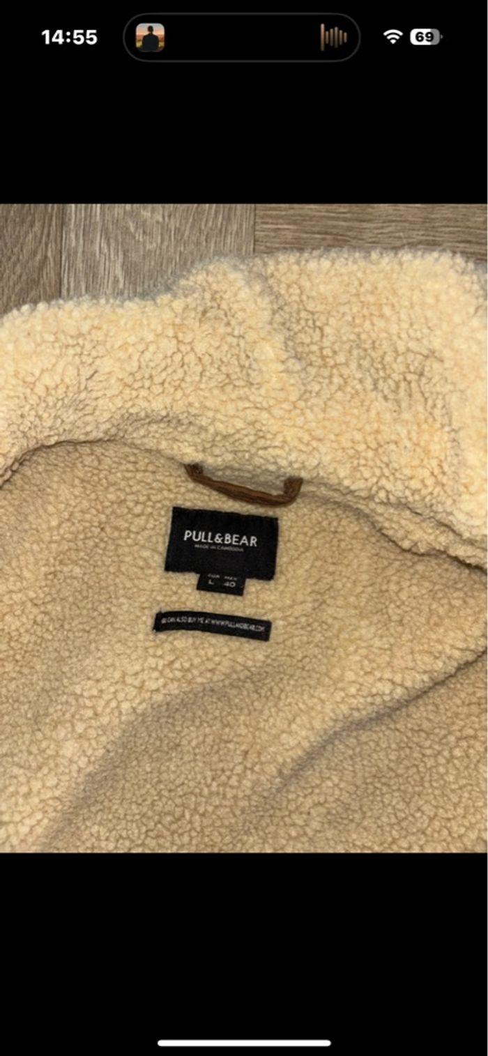 Veste marron velours pull and bear - photo numéro 2